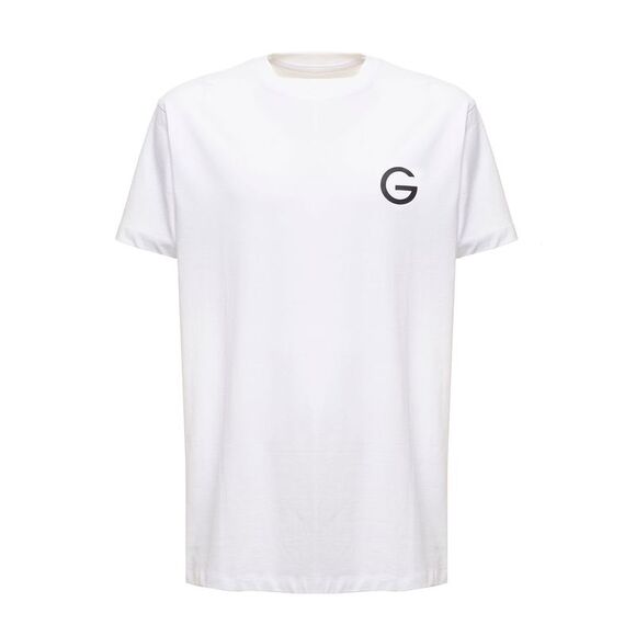 Gaudenzi Men Gaudenzi Man' White Cotton T-Shirt WithLogo Print
